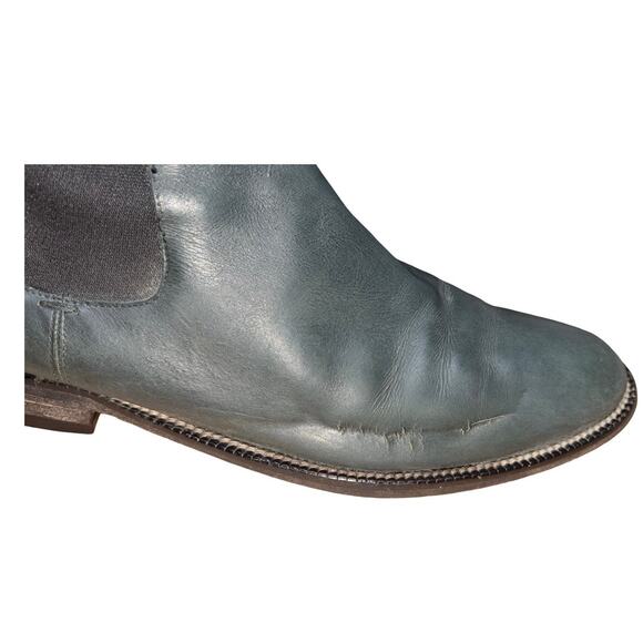 GUCCI Green Leather Chelsea Boots    Size: UK 8.5 US 9 main image 8